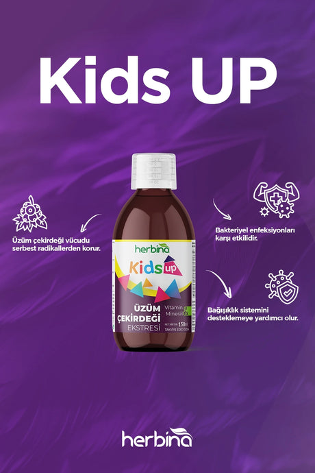 Herbi̇na kids up sıvı takviye edici gıda 150 ml