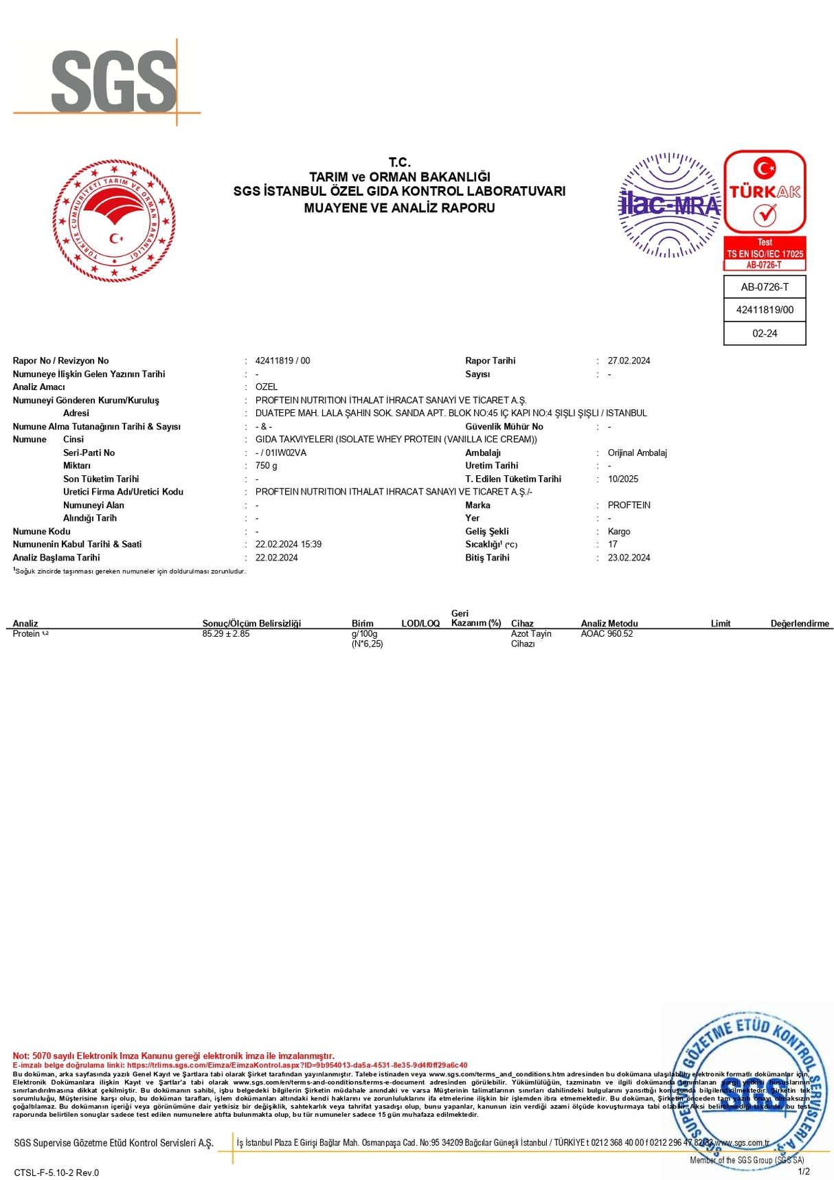 WHEY PROTEIN ISOLATE 750 gr - protein