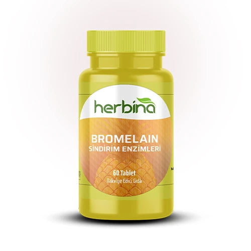 Herbi̇na bromelain sindirim enzimleri 1250 mg 60 tablet