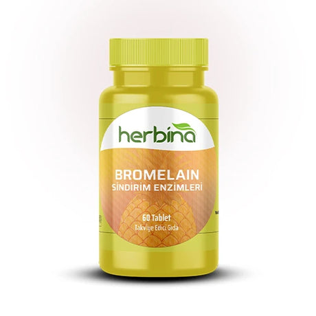Herbi̇na bromelain sindirim enzimleri 1250 mg 60 tablet