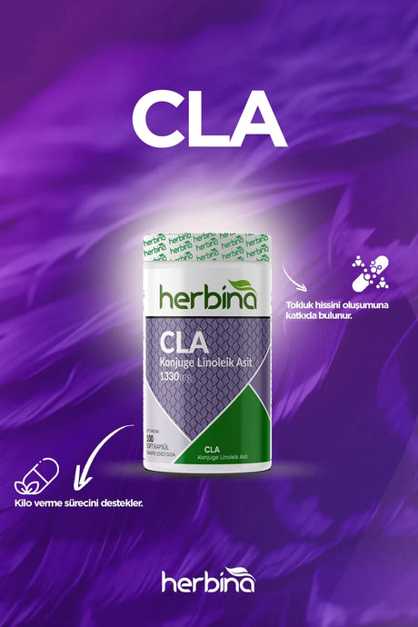 Herbi̇na cla konjuge linoleik asit 100 soft kapsül