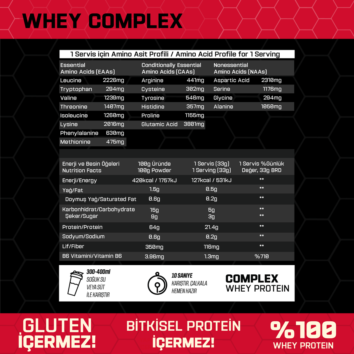 WHEY PROTEIN COMPLEX 500 g