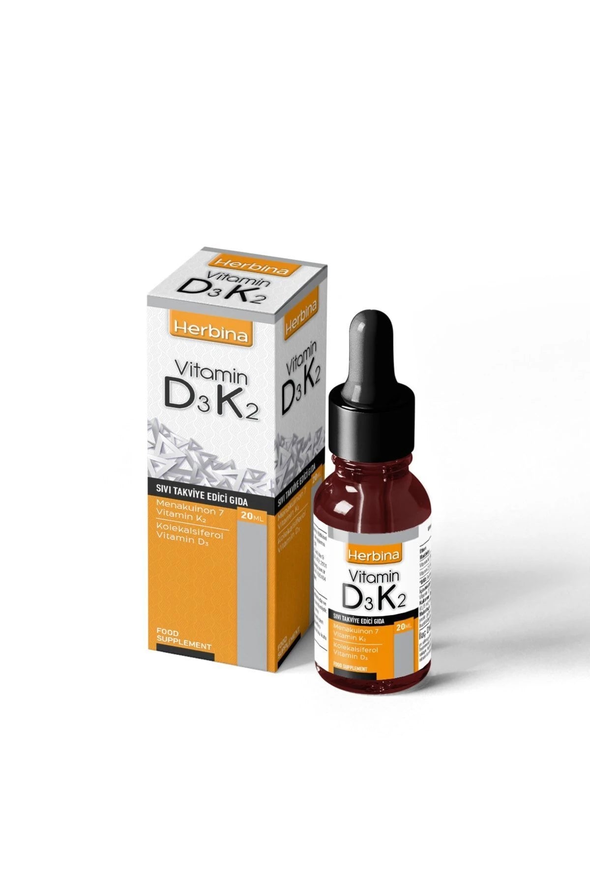 Herbi̇na d3k2 20 ml 1000 iu