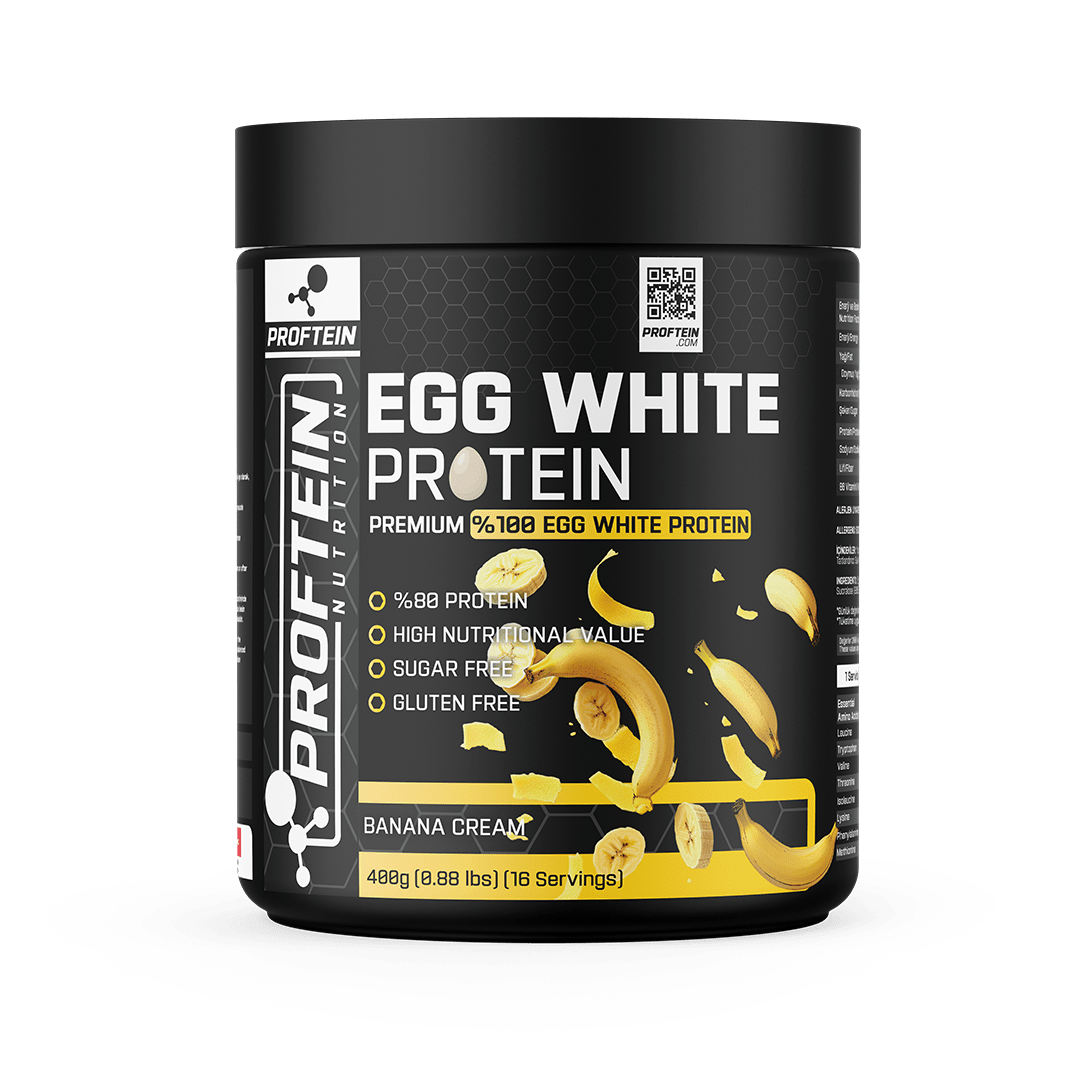EGG WHITE PROTEIN 400g 16 SERVİS - BANANA CREAM - protein
