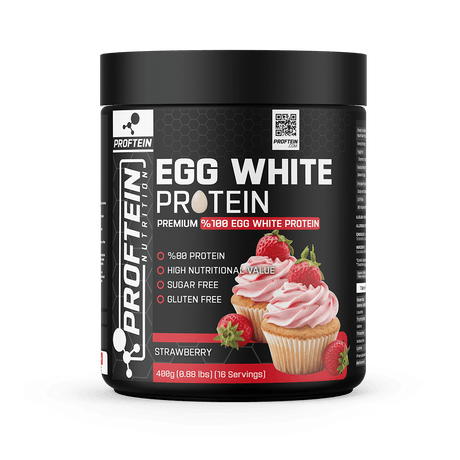 EGG WHITE PROTEIN 400g 16 SERVİS - STRAWBERRY - protein