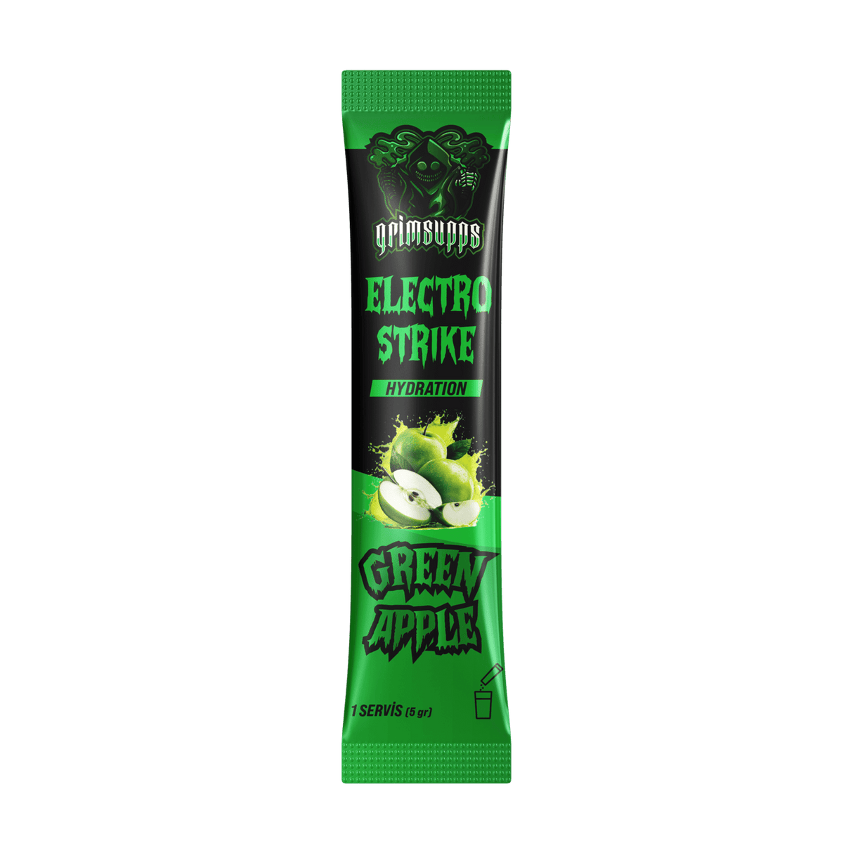 GRIMSUPPS ELECTRO STRIKE HYDRATION - ELEKTROLİT (1 SAŞE) - GREEN APPLE