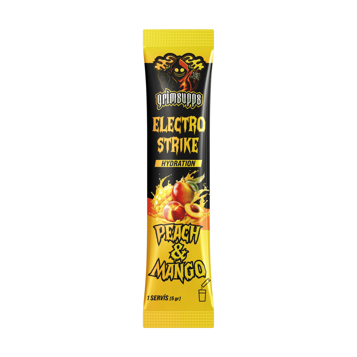 GRIMSUPPS ELECTRO STRIKE HYDRATION - ELEKTROLİT (1 SAŞE) - PEACH & MANGO