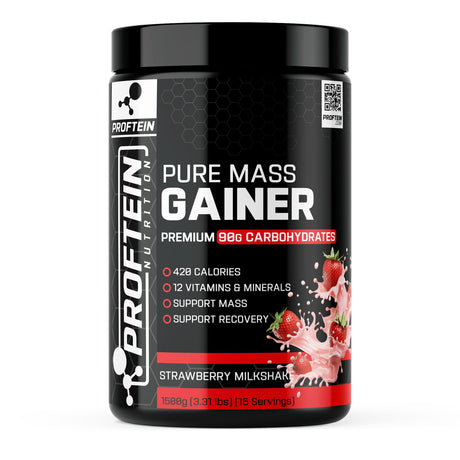 PURE MASS GAINER 1500g 15 SERVİS - STRAWBERRY MILKSHAKE