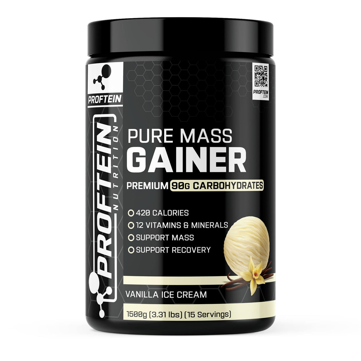 PURE MASS GAINER 1500g 15 SERVİS - VANILLA ICE CREAM