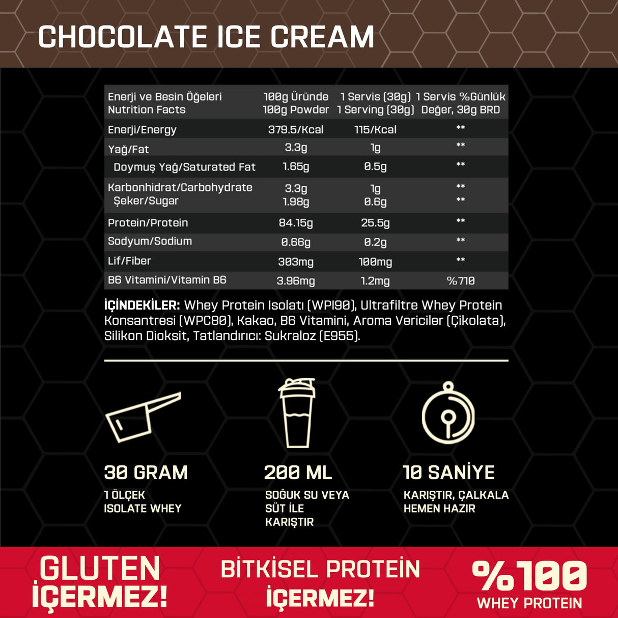 WHEY PROTEIN ISOLATE 750 gr - protein