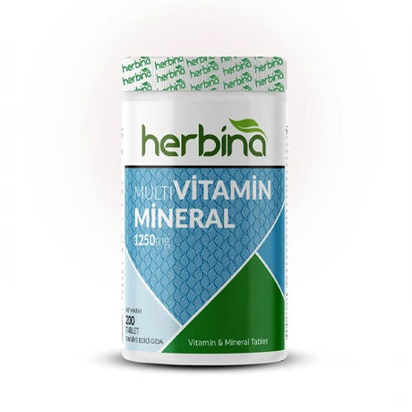 Herbi̇na multivitamin mineral 200 tablet 1250 mg