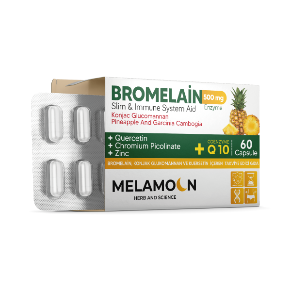 Melamoon Bromelain 500 Mg 60 Kapsül