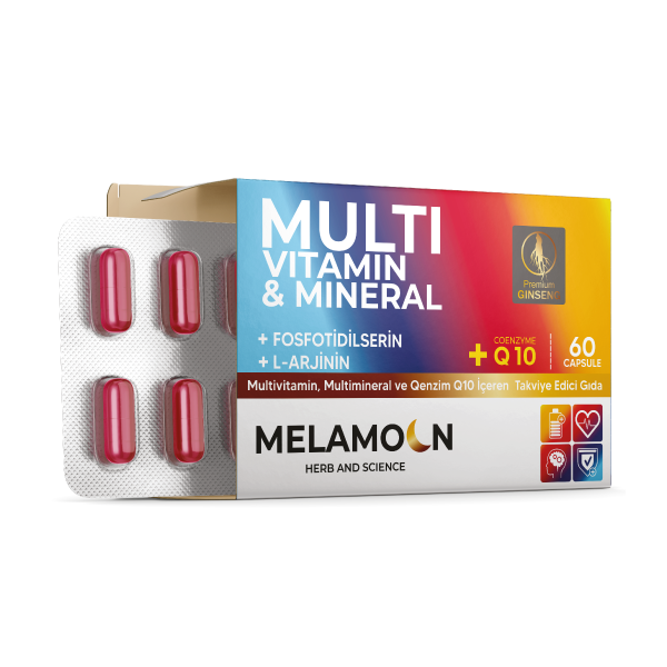 Melamoon Multivitamin & Multimineral Q10 60 Kapsül