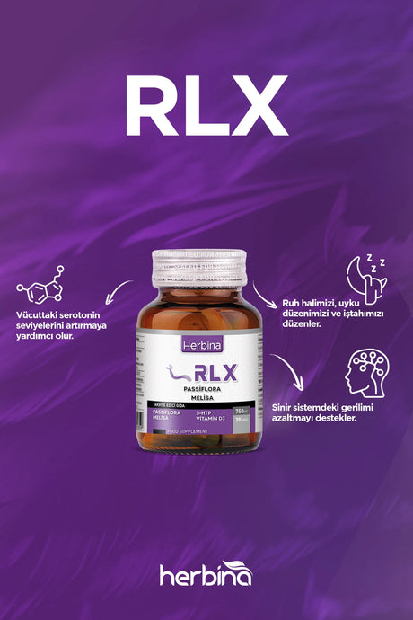 Herbi̇na rlx 30 tablet passiflora h-htp sarı kantaron